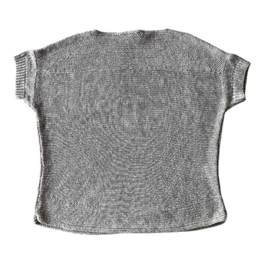 Tommy Bahama Beige Boxy Short-Sleeve Knit Top - Picture 3 of 9